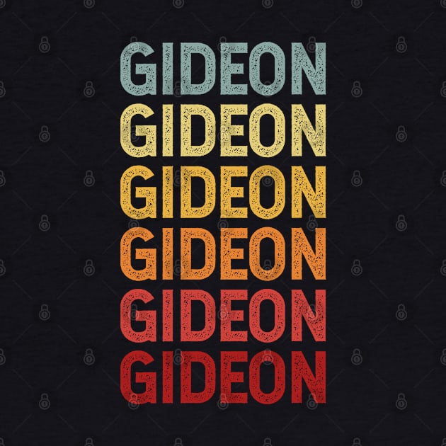 Gideon Name Vintage Retro Gift Named Gideon by CoolDesignsDz